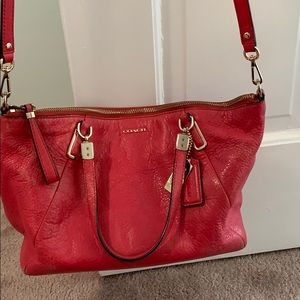 Coach leather shoulder bag
